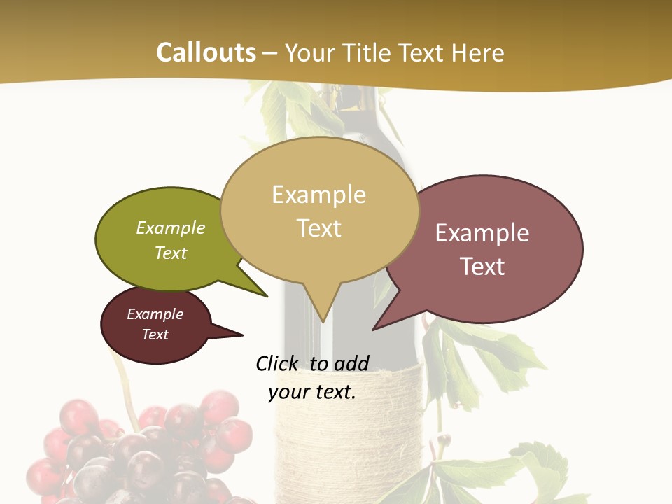 Expensive Alcoholic Claret PowerPoint Template