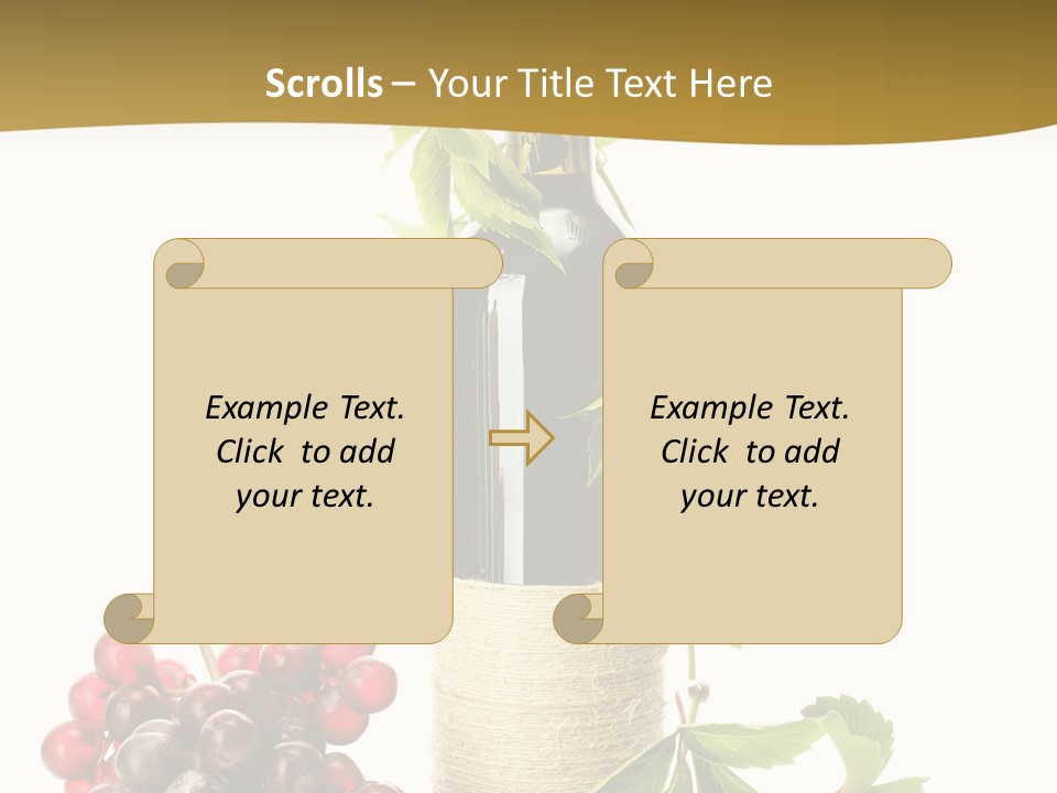 Expensive Alcoholic Claret PowerPoint Template