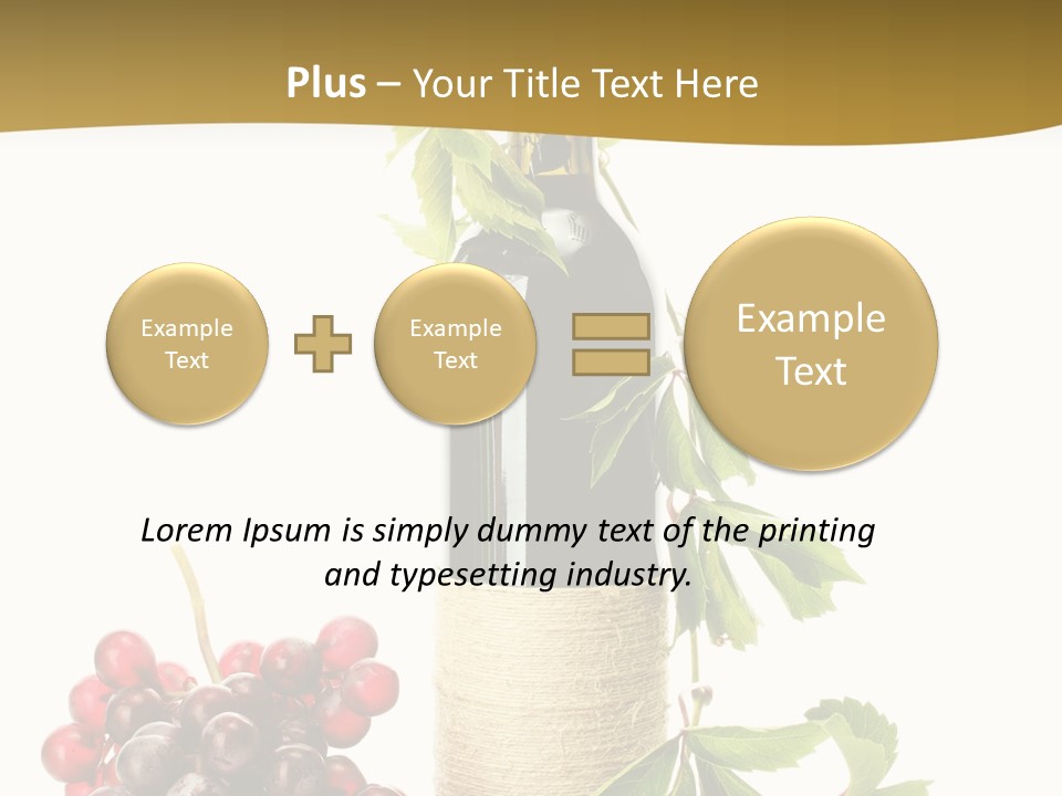 Expensive Alcoholic Claret PowerPoint Template