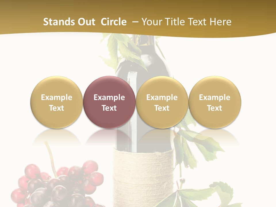 Expensive Alcoholic Claret PowerPoint Template