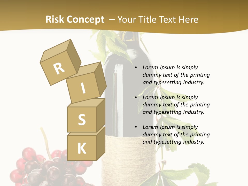 Expensive Alcoholic Claret PowerPoint Template