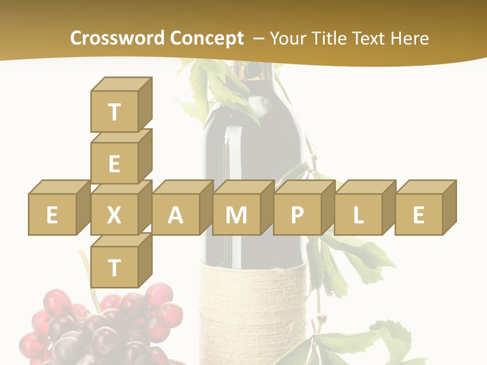 Expensive Alcoholic Claret PowerPoint Template