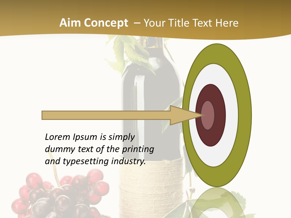 Expensive Alcoholic Claret PowerPoint Template