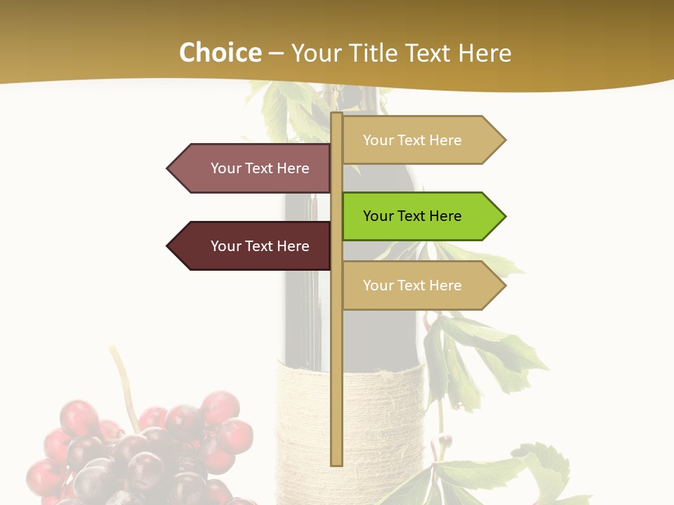 Expensive Alcoholic Claret PowerPoint Template