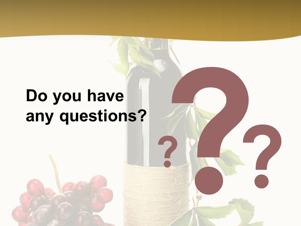 Expensive Alcoholic Claret PowerPoint Template