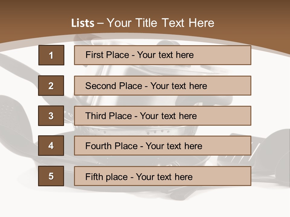 Item Dinner Home PowerPoint Template