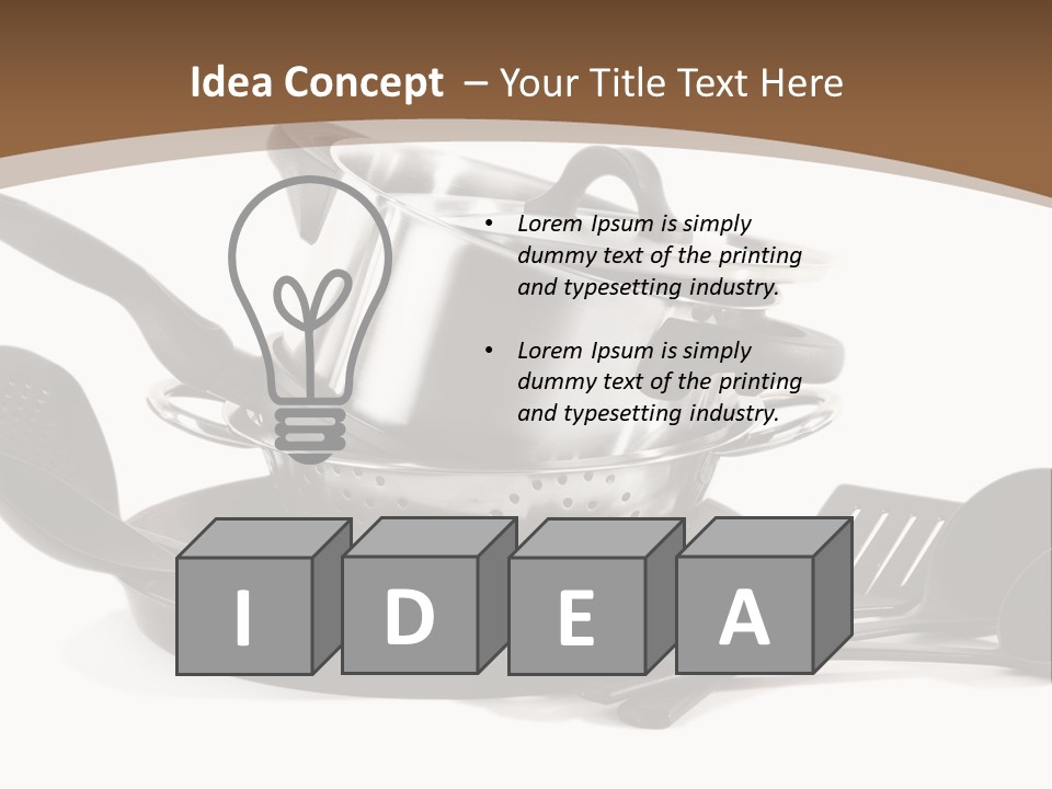 Item Dinner Home PowerPoint Template