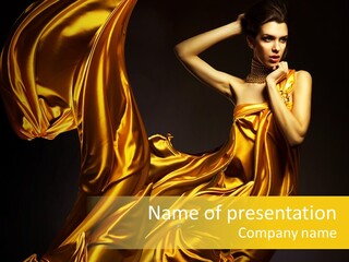 Beauty Model Girl PowerPoint Template