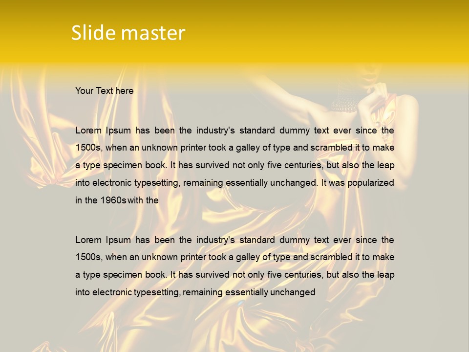 Beauty Model Girl PowerPoint Template