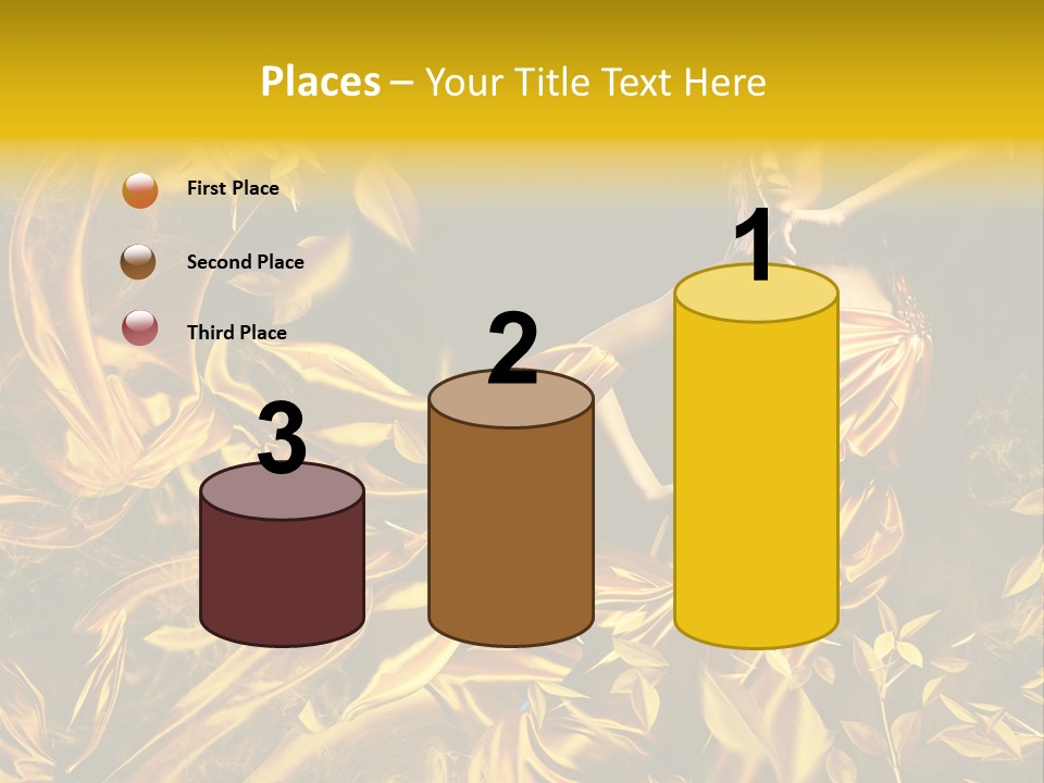 Glamour Beauty Yellow PowerPoint Template