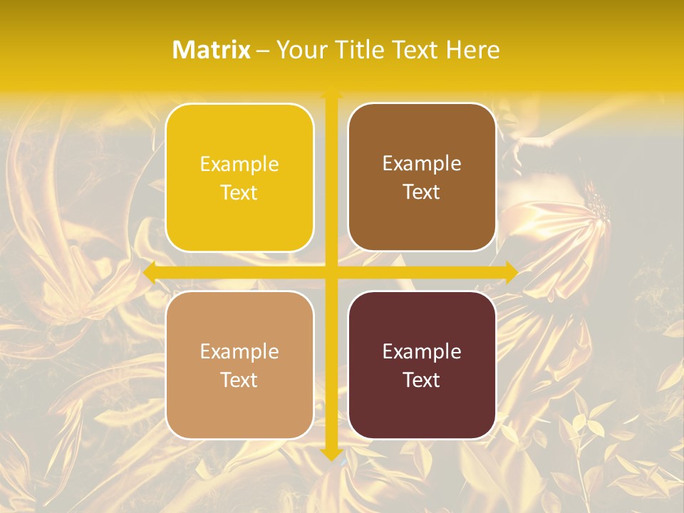 Glamour Beauty Yellow PowerPoint Template