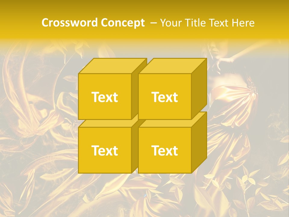Glamour Beauty Yellow PowerPoint Template