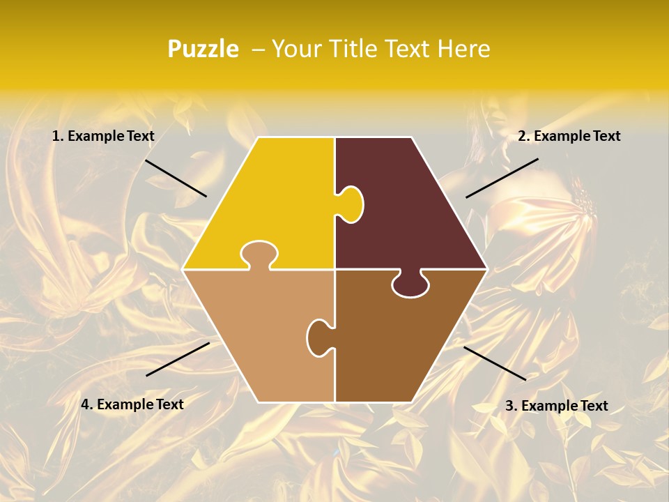 Glamour Beauty Yellow PowerPoint Template