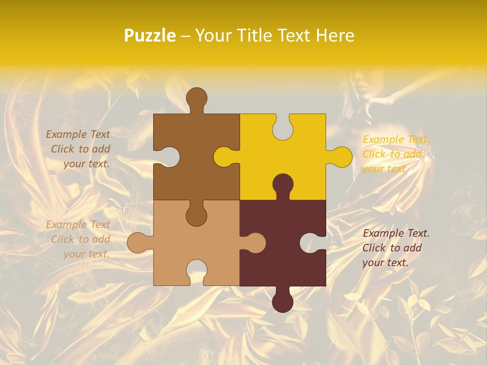 Glamour Beauty Yellow PowerPoint Template