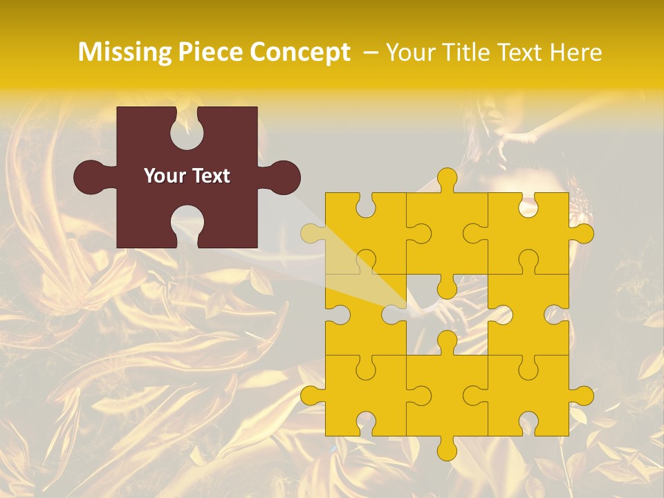 Glamour Beauty Yellow PowerPoint Template