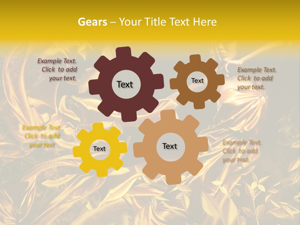 Glamour Beauty Yellow PowerPoint Template