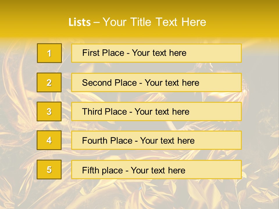 Glamour Beauty Yellow PowerPoint Template