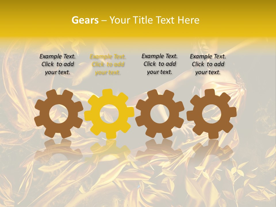 Glamour Beauty Yellow PowerPoint Template