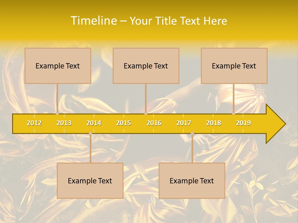 Glamour Beauty Yellow PowerPoint Template