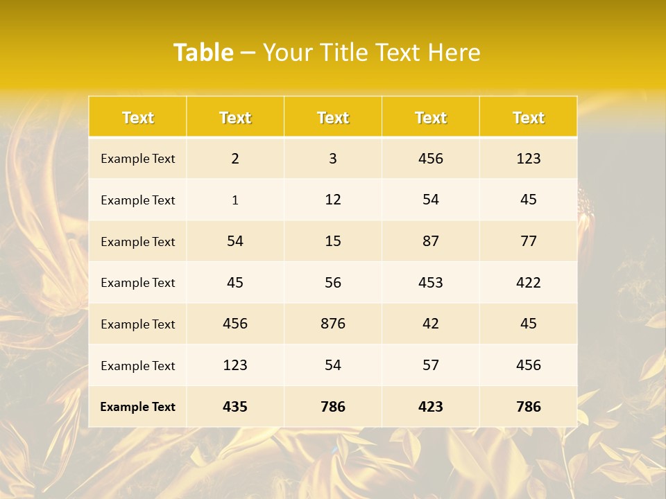 Glamour Beauty Yellow PowerPoint Template