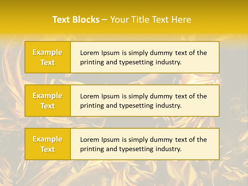 Glamour Beauty Yellow PowerPoint Template