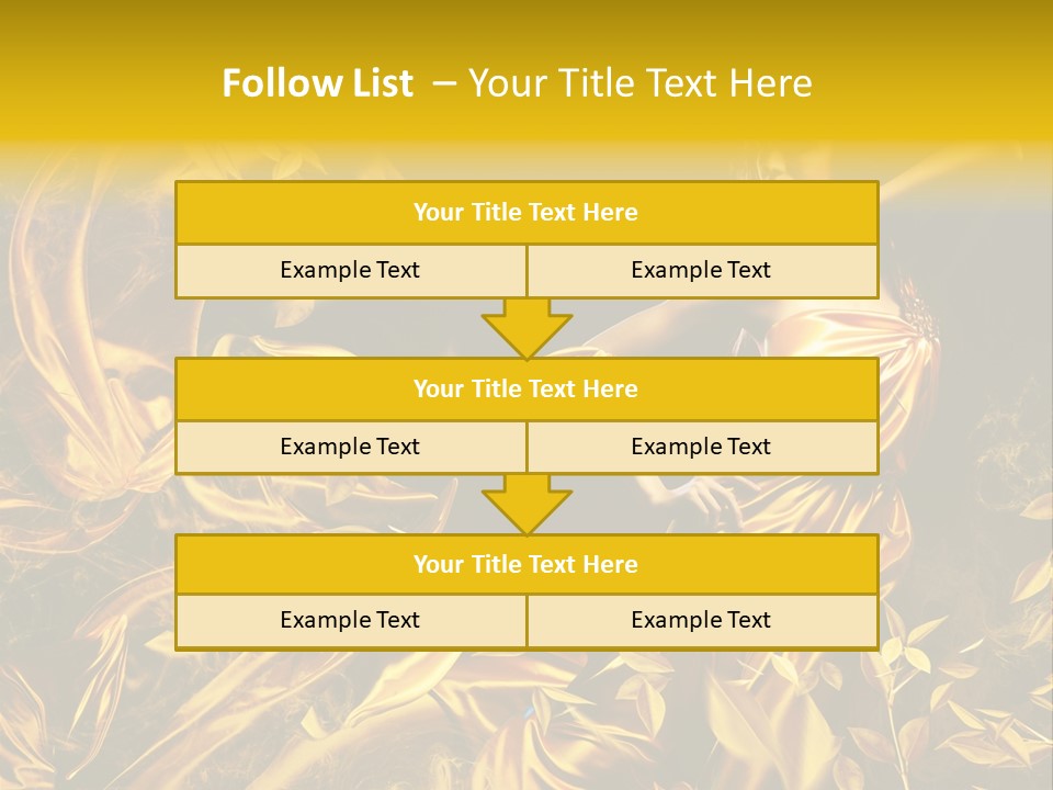 Glamour Beauty Yellow PowerPoint Template