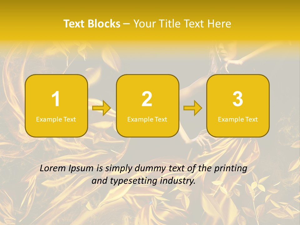 Glamour Beauty Yellow PowerPoint Template