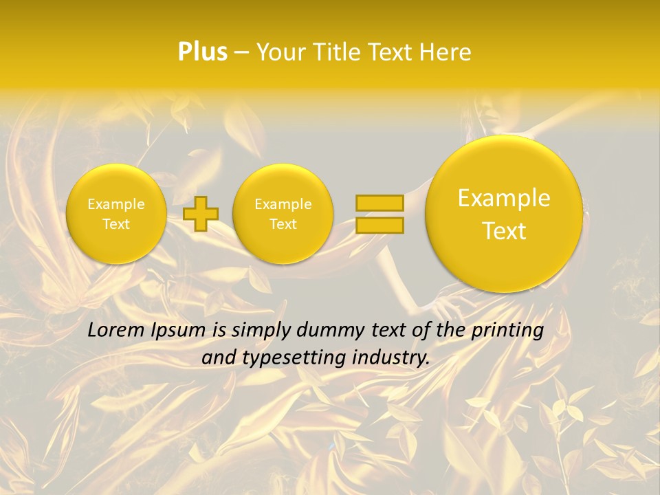 Glamour Beauty Yellow PowerPoint Template