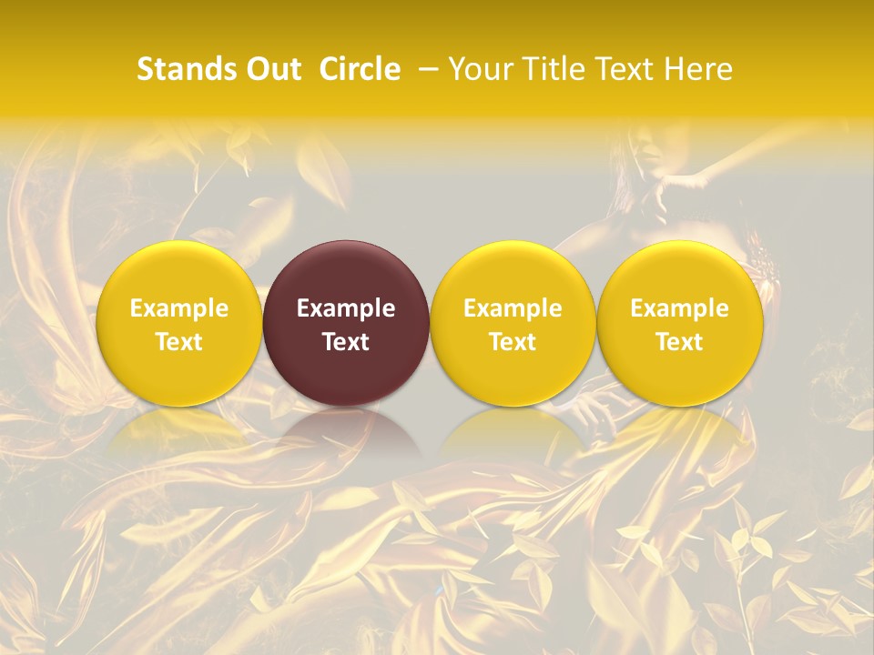 Glamour Beauty Yellow PowerPoint Template