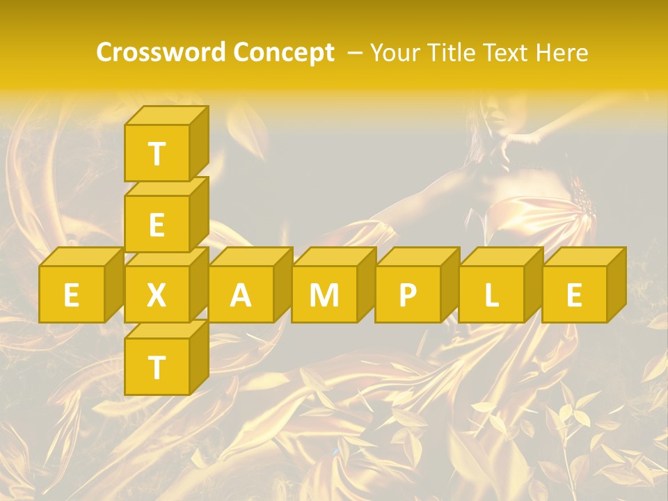 Glamour Beauty Yellow PowerPoint Template