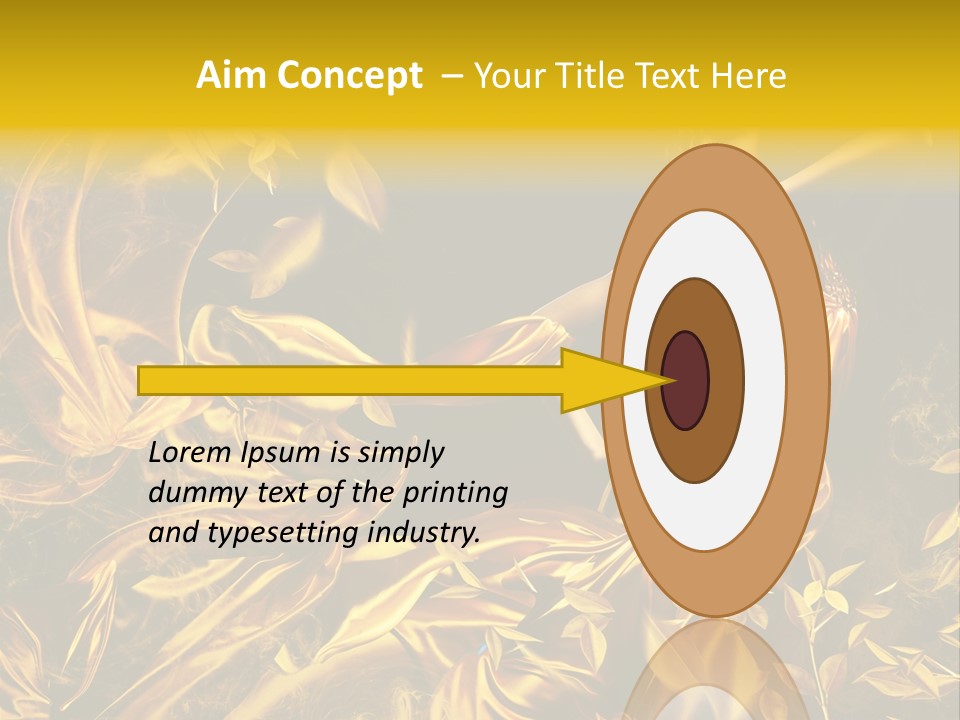 Glamour Beauty Yellow PowerPoint Template