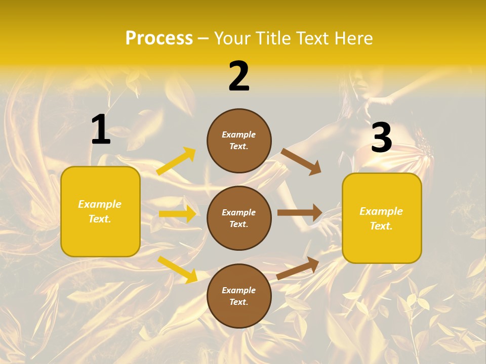 Glamour Beauty Yellow PowerPoint Template