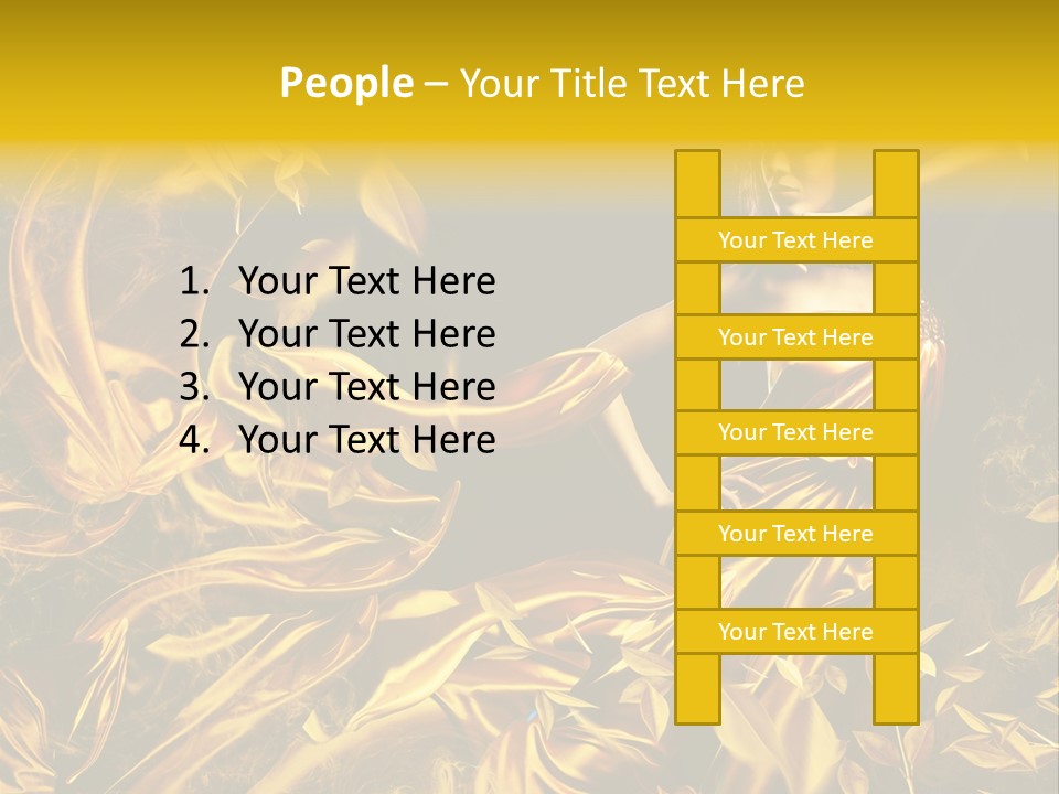 Glamour Beauty Yellow PowerPoint Template