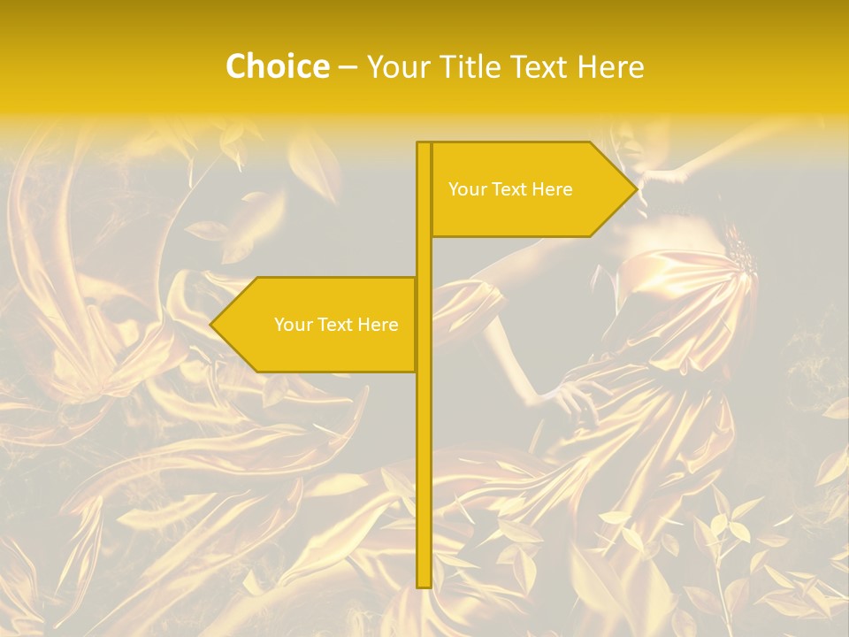 Glamour Beauty Yellow PowerPoint Template