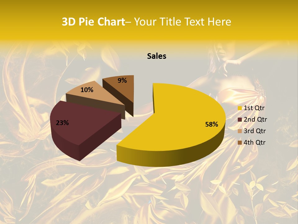 Glamour Beauty Yellow PowerPoint Template