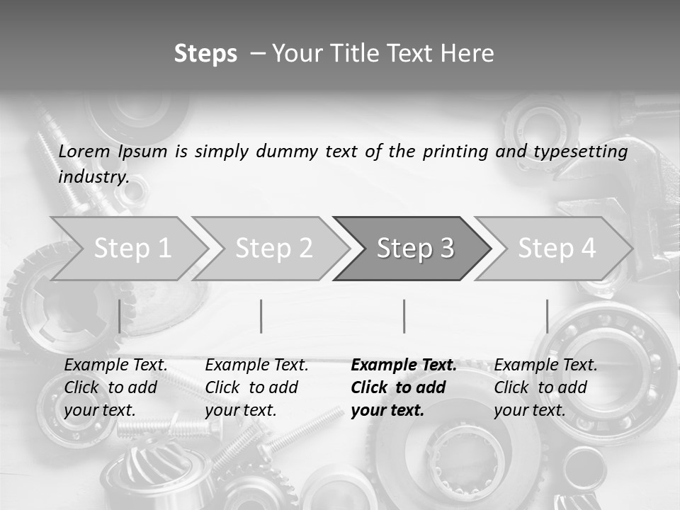 Small Equipment Many PowerPoint Template