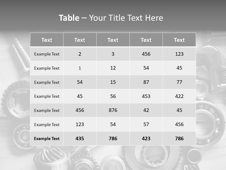Small Equipment Many PowerPoint Template