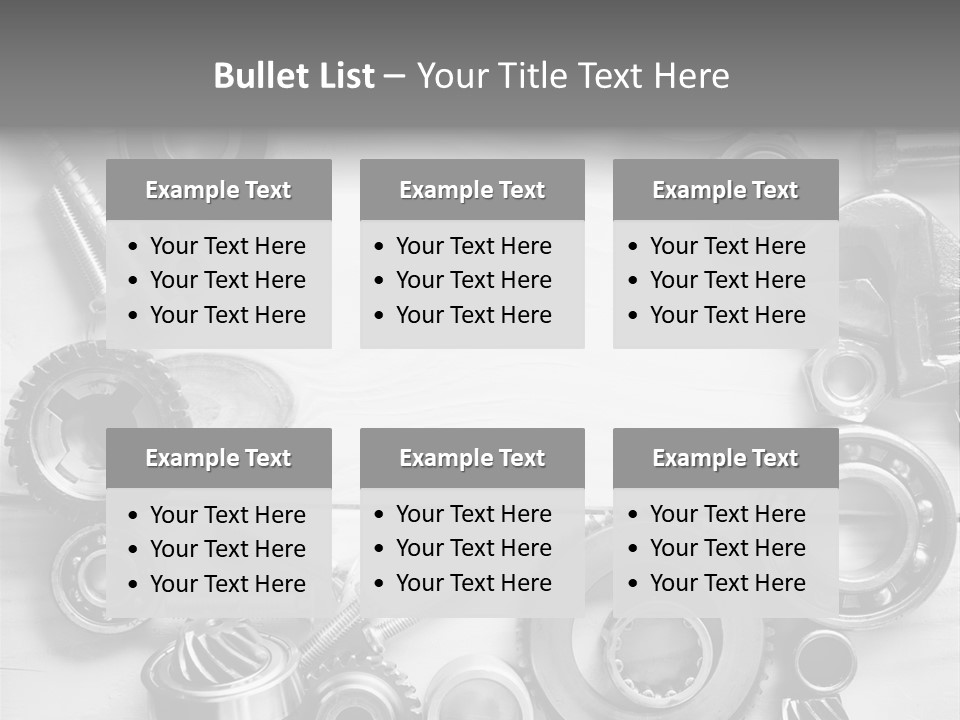 Small Equipment Many PowerPoint Template