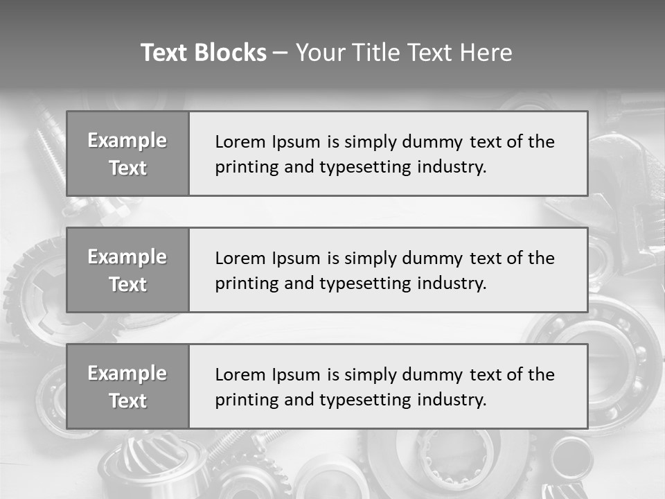 Small Equipment Many PowerPoint Template
