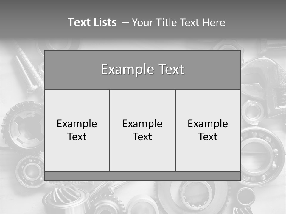 Small Equipment Many PowerPoint Template