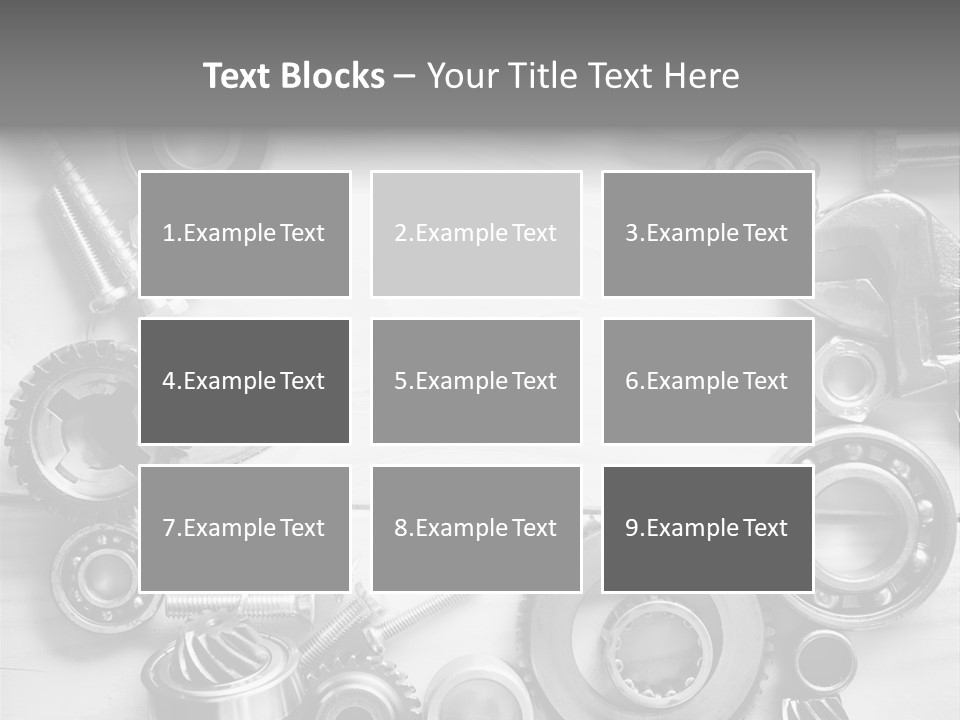 Small Equipment Many PowerPoint Template