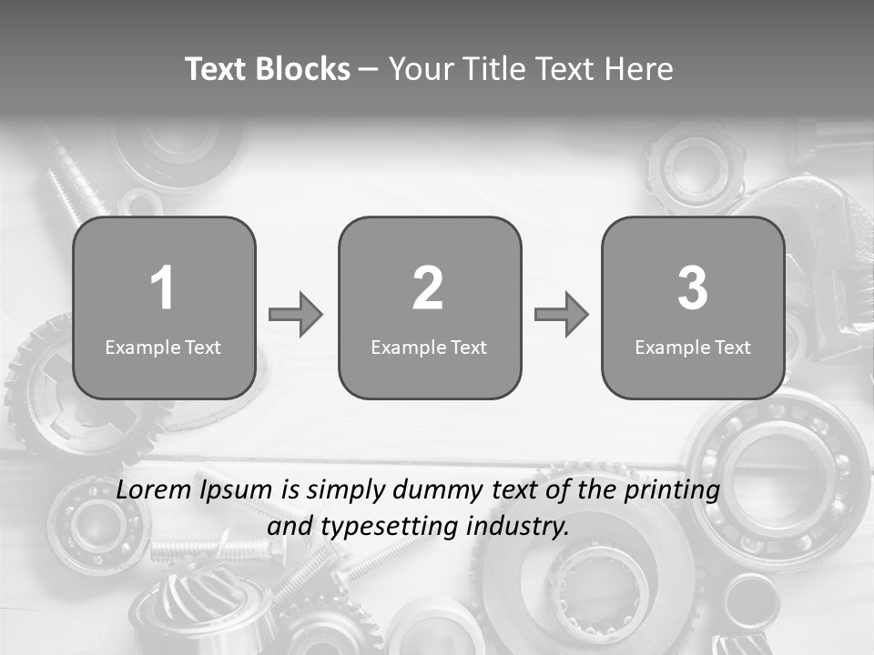 Small Equipment Many PowerPoint Template