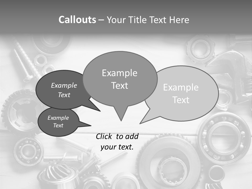Small Equipment Many PowerPoint Template