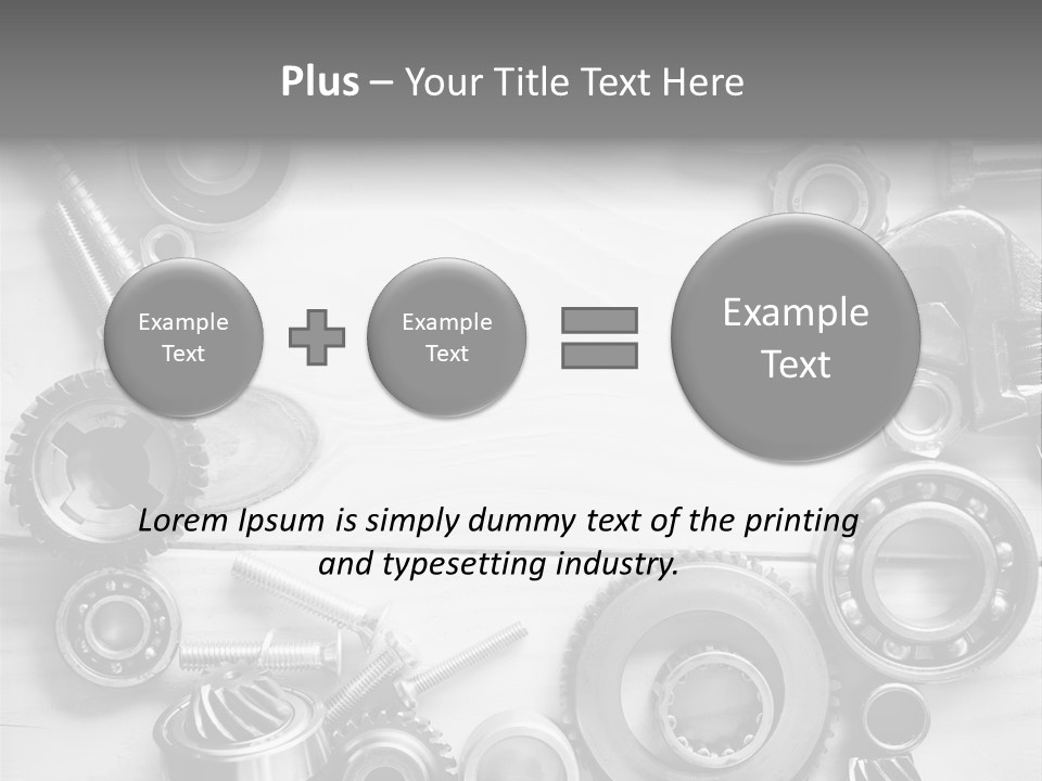 Small Equipment Many PowerPoint Template