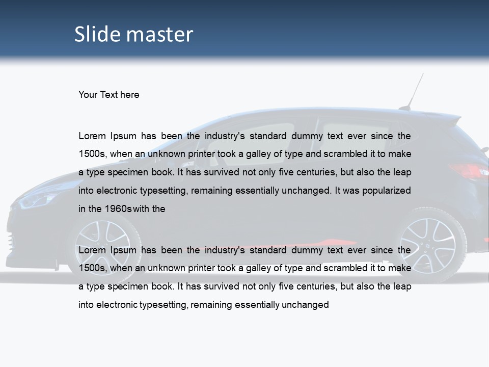 Glass Performance Window PowerPoint Template