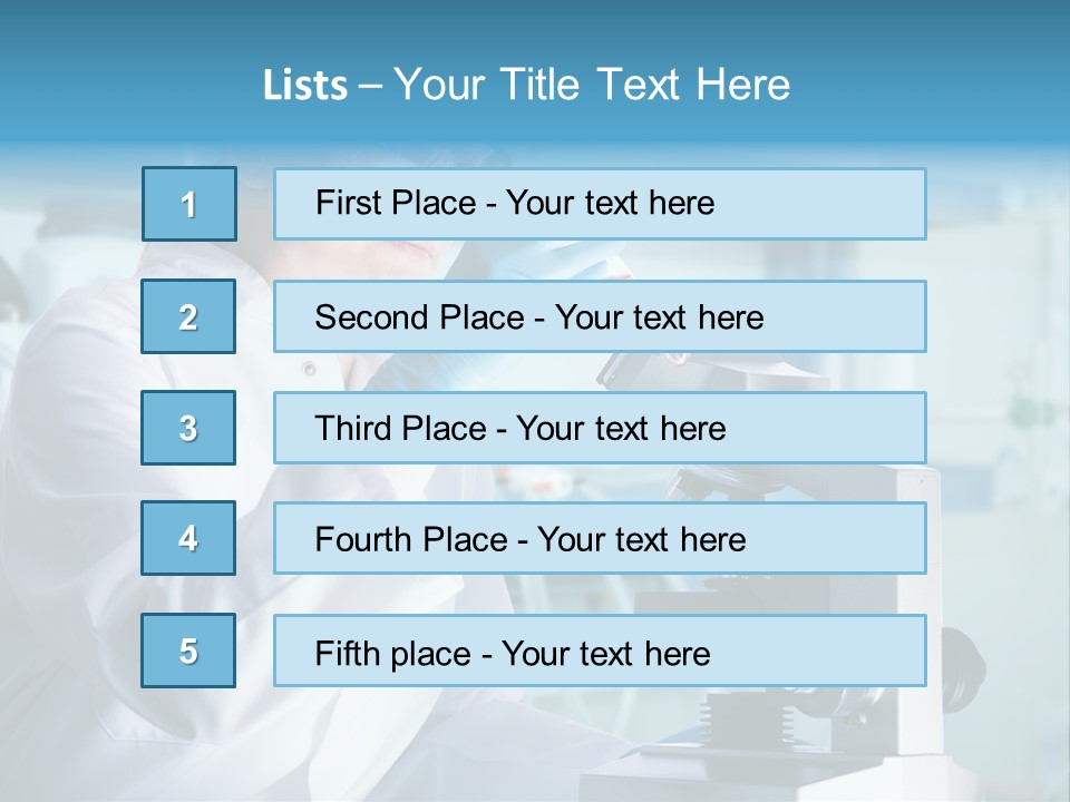 Tube Test Science PowerPoint Template
