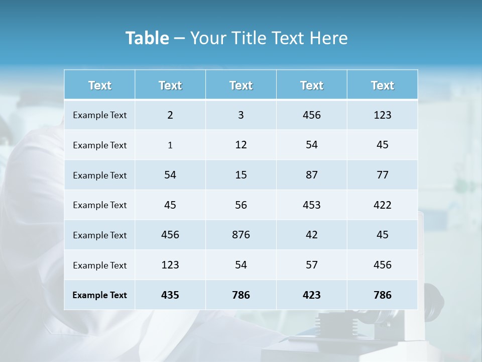 Tube Test Science PowerPoint Template