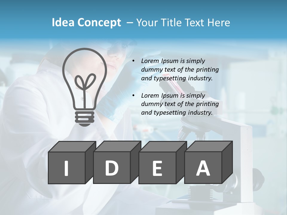 Tube Test Science PowerPoint Template