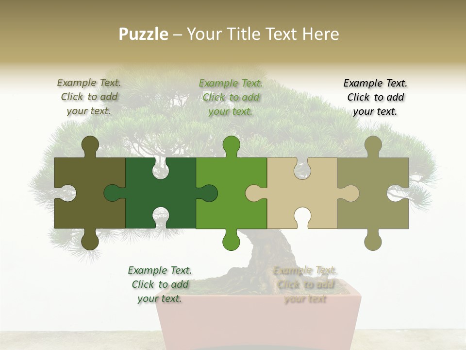 Asia Mini Leaf PowerPoint Template