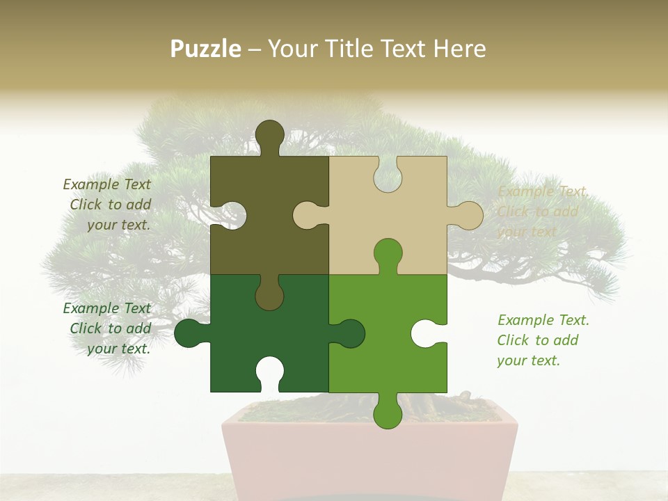 Asia Mini Leaf PowerPoint Template